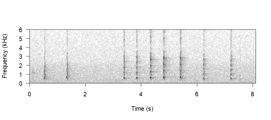Spectrogram of Barking